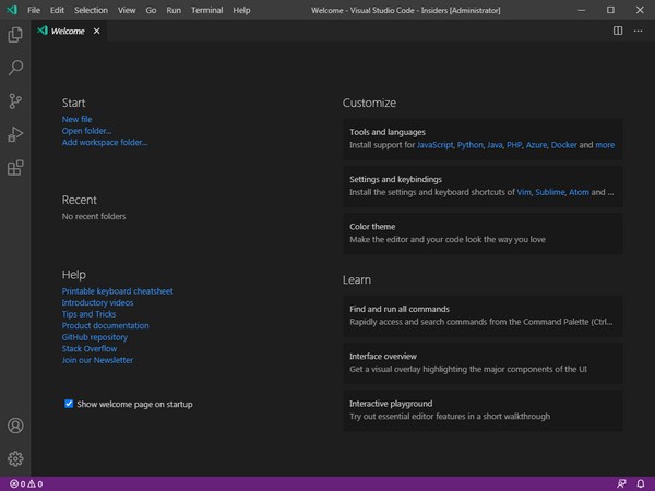 Visual Studio Code Insiders(༭) 