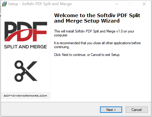 Softdiv PDF Split and Merge(PDF拆分合并工具)v1.0 免费版