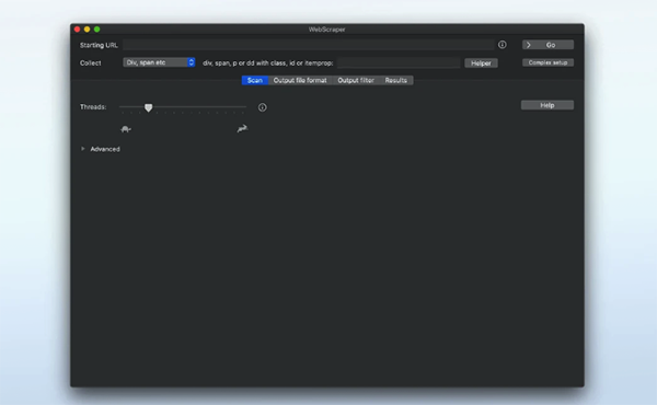 WebScraper MacV4.13.01 °