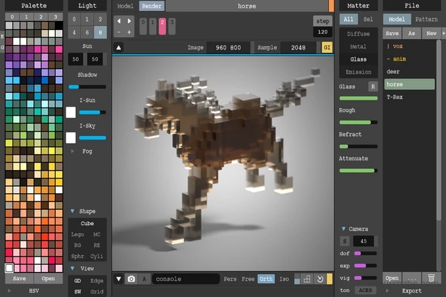 MagicaVoxel(3D像素建模软件)v0.99.1 汉化版