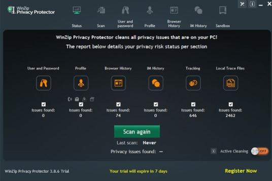 WinZip Privacy Protector