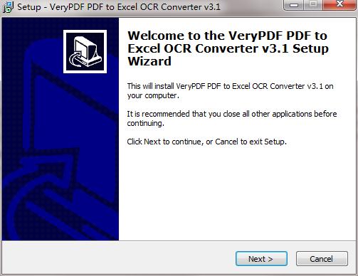 VeryPDF PDF to Excel OCR Converter