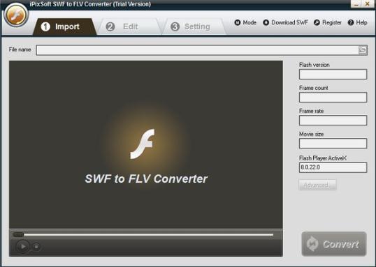 iPixSoft SWF to FLV Converterv4.3.0 官方版