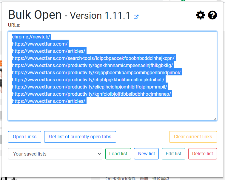 Bulk URL Openerv1.8.2 °