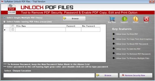 Softaken Unlock PDF Filesv1.0 ٷ
