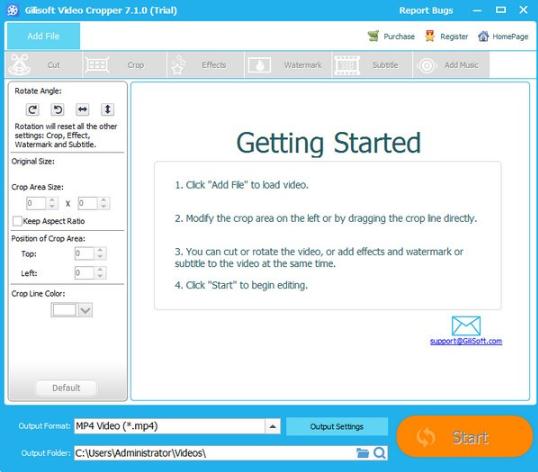 Gilisoft Video Cropperv7.1.0 ٷ