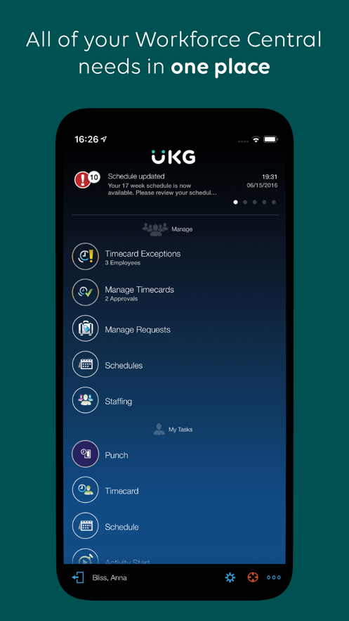 UKG Workforce Central appv6.08.00.404 °