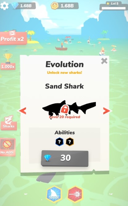 Idle Shark(̰Դ)v4.0 ׿