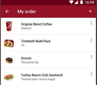 Tim Hortons app