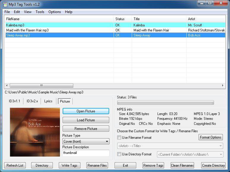 Mp3 Tag ToolsƵϢ༭v1.2.010 ٷ