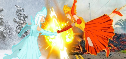 (Princess Brawl Ice vs Fire)