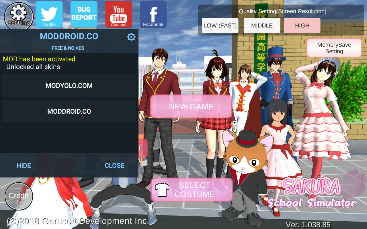 ӣУ԰ģȫ·(SAKURA SchoolSimulator)v1.039.97 ׿