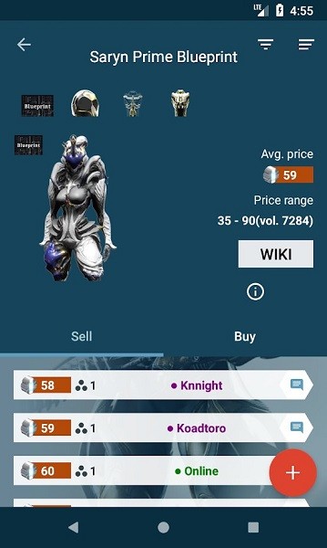 Ǽս׽ƽ̨(Warframe market)v1.8.7 İ