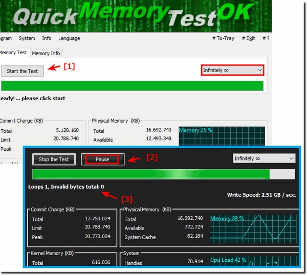 QuickMemoryTestOK(内存测试工具)v3.13 官方版