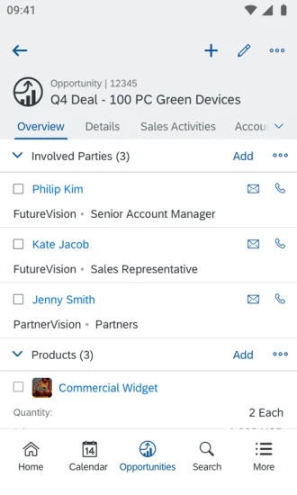 SAP Cloud for Customer app(Cloud4CustEx)v2102.1.5 °