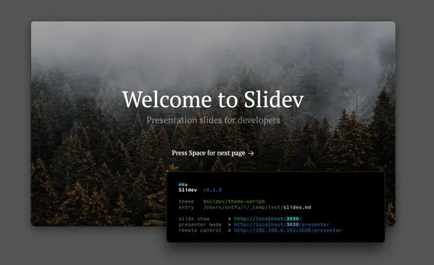 Slidev(õƬչʾ)v0.4.0 ٷ