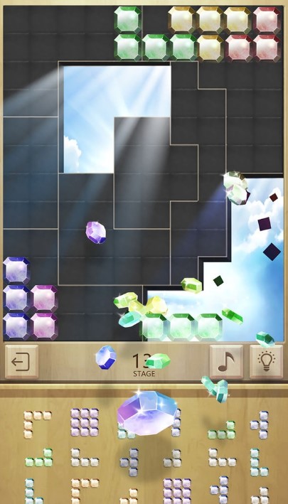 Gem Block Puzzle(飞鸟消除拼图)v1.0 安卓版