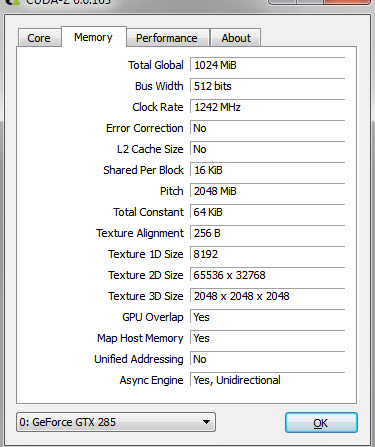 CUDA-Z(显卡测试软件)v0.10.251 最新版