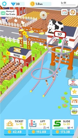 Idle Water Slide(放置水上滑行)v1.7.3 最新版