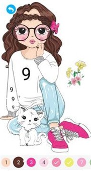 Cute girl coloring books(Ĺ)v1.2.1 ׿