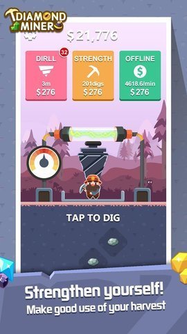 Diamond Miner(钻石矿工挖宝者)v1.0 安卓版