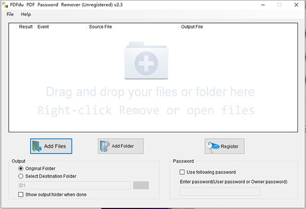 PDFdu PDF Password Removerv2.3 ٷ