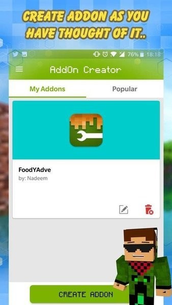 ҵģ(Addon Creator for Minecraft PE)v1.1 ׿