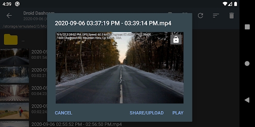 Droid Dashcam appv1.0.161 °