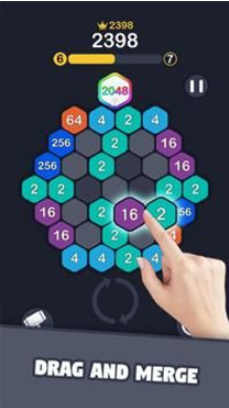 2048ƴͼ(2048 Hexagon Puzzle)