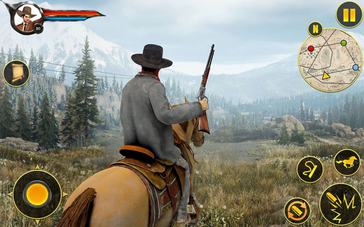 牛仔骑马仿真游戏(Cowboy Horse Riding Simulation)v5.0 安卓版