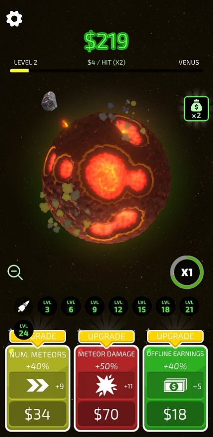 空闲星球毁灭(Idle Planet Destroyer)v1.1 安卓版