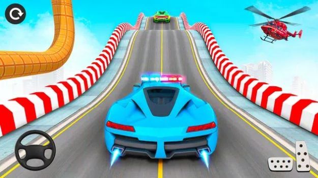 疯狂警车特技驾驶3D(PoliceMegaRampCargameRacingcarstunts3d)v3.3 安卓版