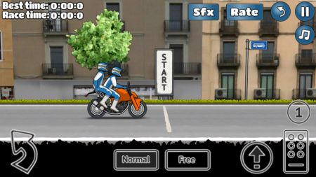 鬼火摩托车翘头游戏(Wheelie Challenge)v1.66 安卓版