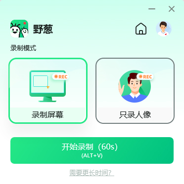 野葱录屏v1.0.17.247 pc版