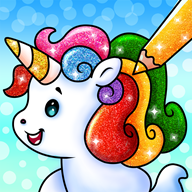 独角兽闪光颜料(Unicorn Glitter Coloring)v2.0.5 安卓版