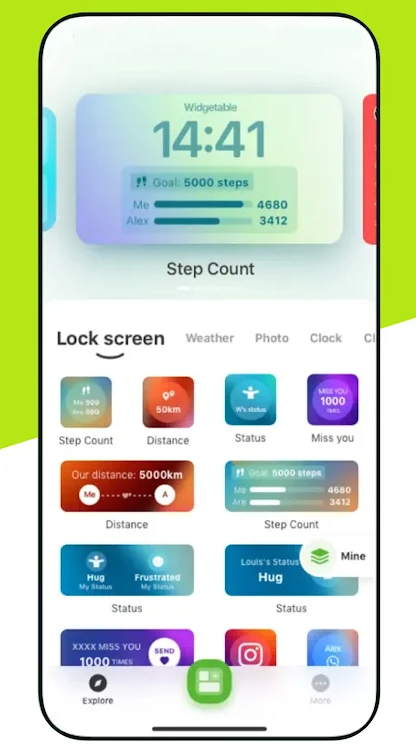 Lock Screen-Widgetablev1.0 °