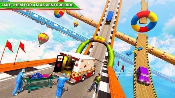 µȻؼMega Ramp Ambulance Car Stunts Gamev1.8 ׿