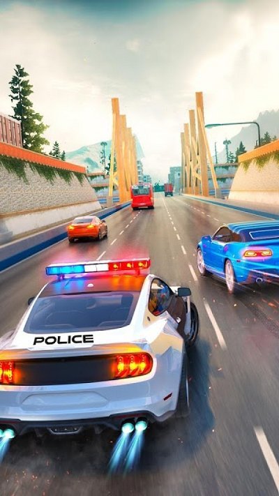 警车模拟器公路赛车v1.0 安卓版