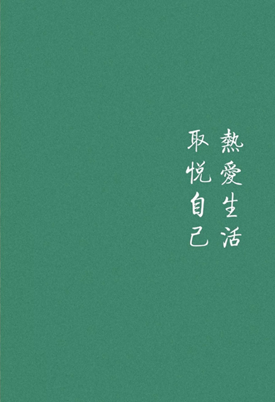 热爱生活取悦自己壁纸 取悦自己的高级文字皮肤