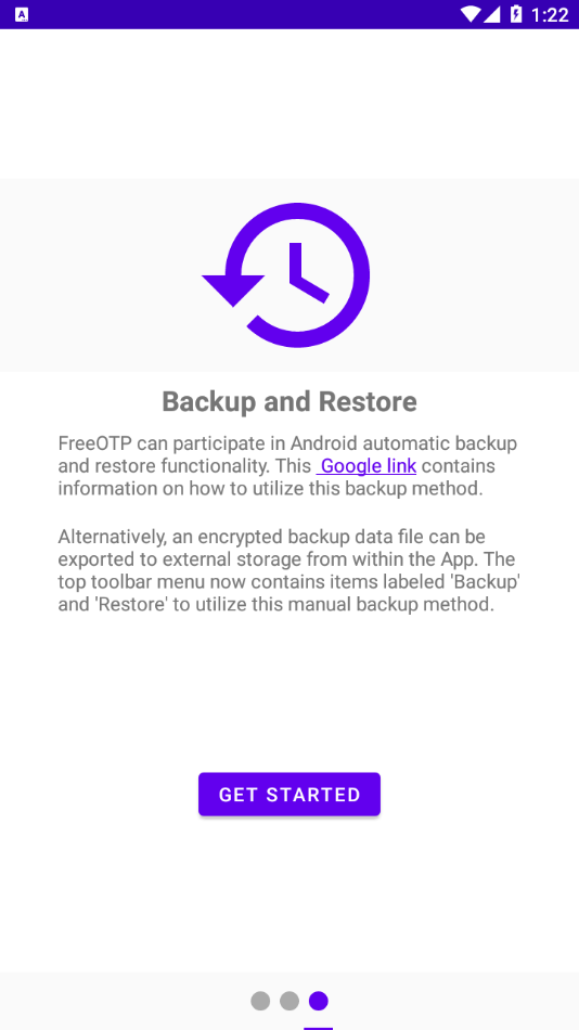 FreeOTP appv2.0.1 °