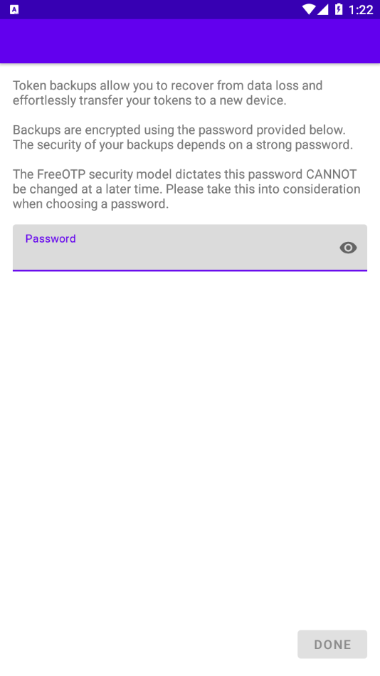 FreeOTP appv2.0.1 °