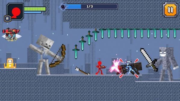 红色火柴人在工艺世界(Stick Craft)v0.0.5 中文版