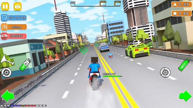 Ħлľʻ(Blocky Bike Rider Moto Racing)