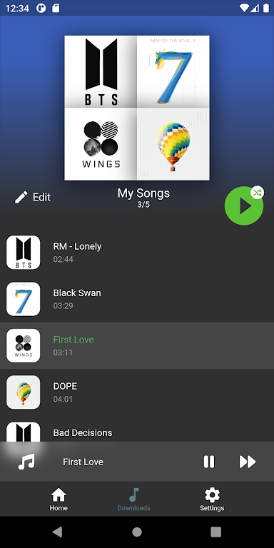 bts songzٷappv1.0.0 °