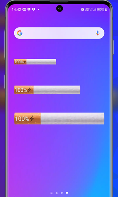 Cigarette Smoking : Home Screen Battery Indicatorv1.1 °