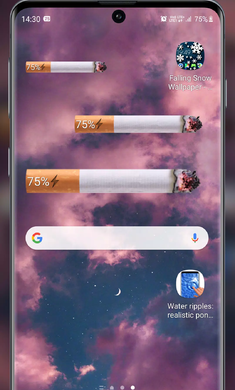 Cigarette Smoking : Home Screen Battery Indicatorv1.1 °