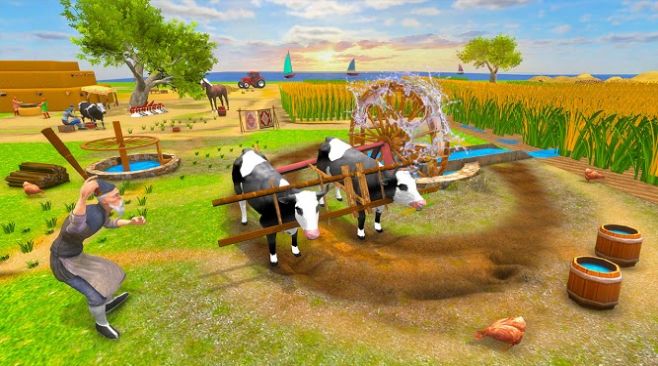 Real Bull Farm Village Farming Simulator Games 3Dv1.0.0 ׿