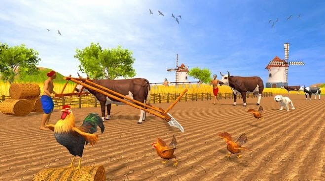 Real Bull Farm Village Farming Simulator Games 3Dv1.0.0 ׿