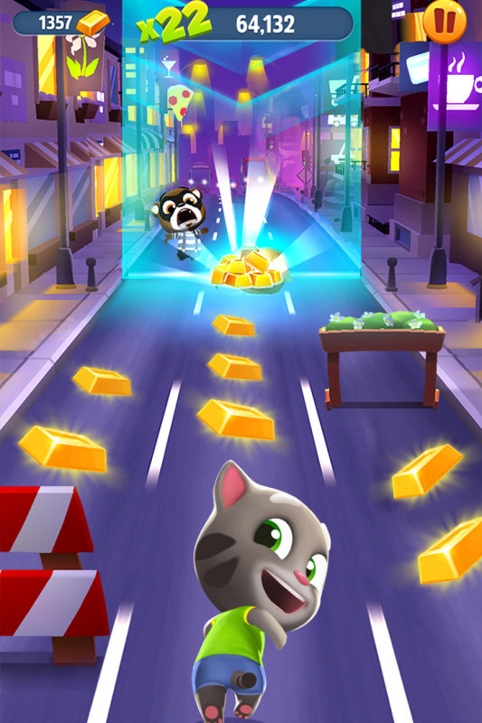 汤姆喵跑酷2官方正版下载免广告-汤姆喵跑酷2(talking tom gold run 2