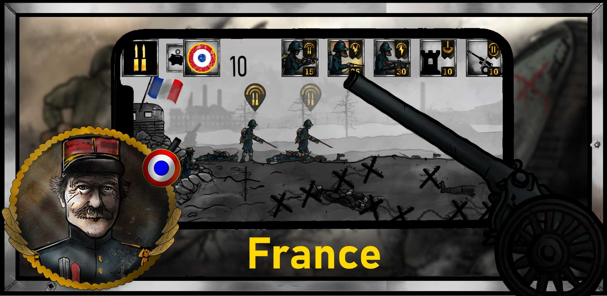 ߵĺڰѰ(Dark on the Western Front)v4.1.0 ׿